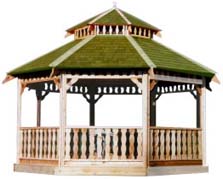 Larger pre-fabricated gazebo (illustration)